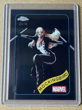 2025 Marvel Topps Chrome Mockingbird Black Refractor 04/10 Color Match #37