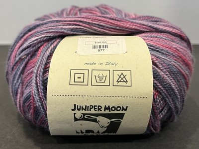 Juniper Moon Farm Findley Dappled Yarn Pink Purple 117  Silk Soft Lace 798 Yds.