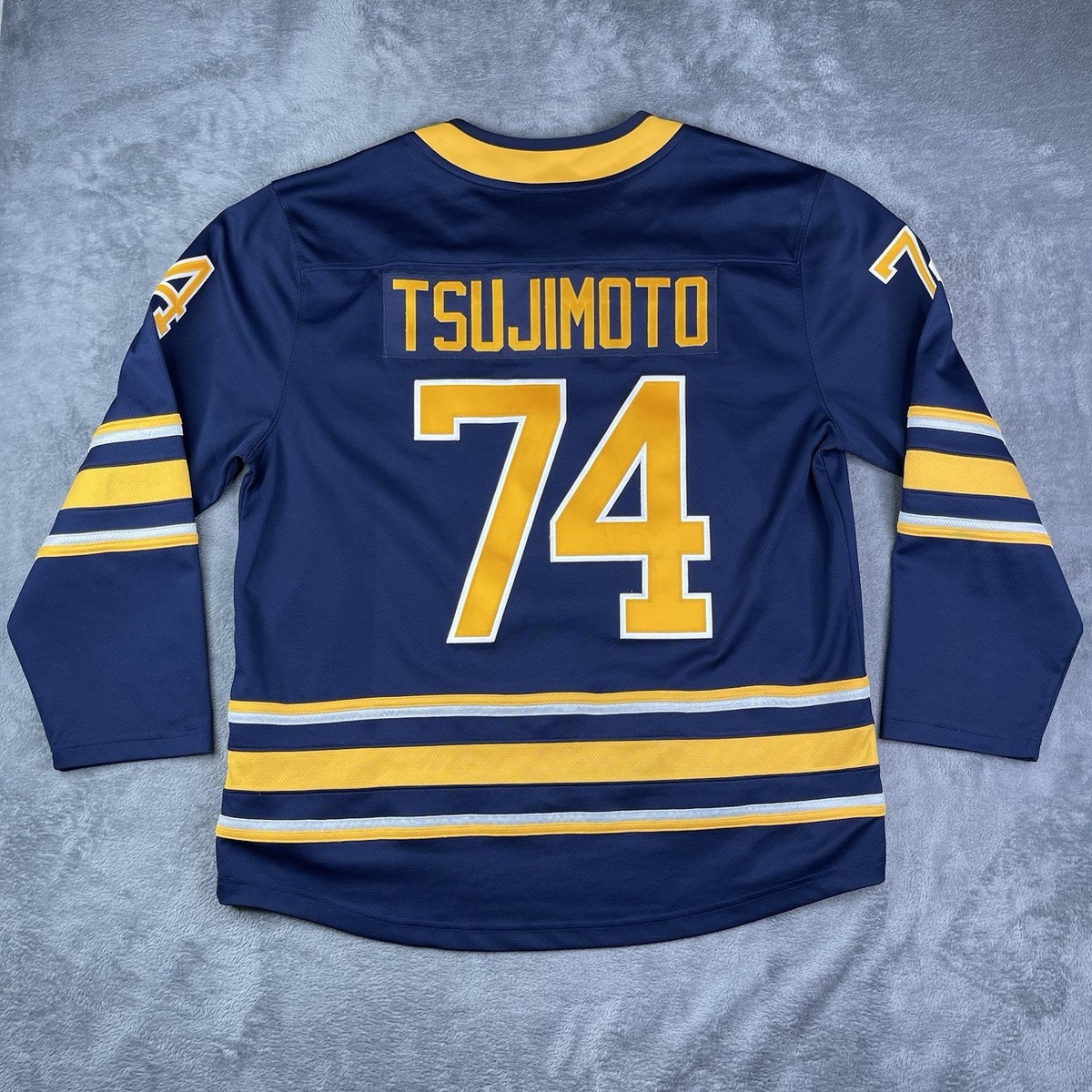 Buffalo Sabres Jersey Men XL TARO TSUJIMOTO Fanatics Breakaway NHL