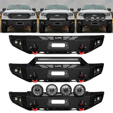 Vijay For 2019-2023 Ford Ranger New Steel Front Bumper With Winch Plate Light