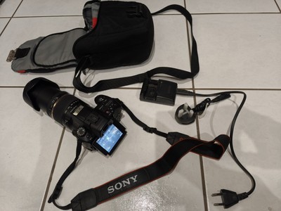 Sony alpha A37  SLT-A37 + Tamron Objektiv + Zubehör, Teleobjektiv 