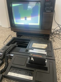 Colecovision Bundle Lot with 32 Coleco Games + Expansion w 12 Atari Games Tested