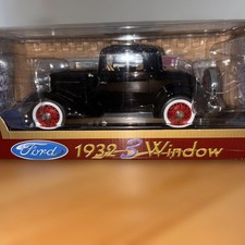 Road Legends 118 Diecast 1932 Ford 3 Window Black Red White Wheels Road Legends 118 Diecast 1932 Ford 3 Window Black Red White Wheels
