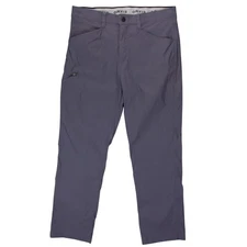 Orvis Tech Pant Mens 36x30 Gray Water Resistant Stretch Zip Pocket Hiking Outdoo