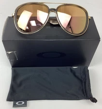 Oakley Split Time OO4129 Pilot Lens Brown Tortoise Frame Sunglasses