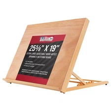 US Art Supply X-Large 25-5/8" x 19" (A2) Artist Adjustable Wood Drawing Board