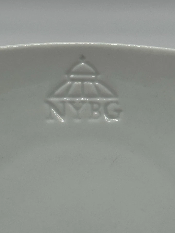 Plato lateral de porcelana de helecho del jardín botánico de Nueva York, plato de baratija, recuerdo Foto 3 de 4