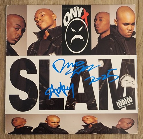 ONYX Signed Slam Vinyl Record Hip Hop Rap Sticky Fingaz Fredro Starr RAD - Picture 2 of 2