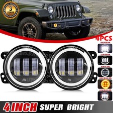 4 Zoll Runde 30W LED Nebelscheinwerfer f&uuml;r Jeep Wrangler JK JKU Sto&szlig;stangenlicht