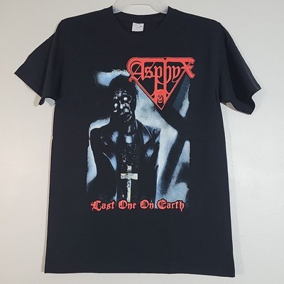 ASPHYX Last One On Earth M MEDIUM T-Shirt Black Mens Yazbek Band