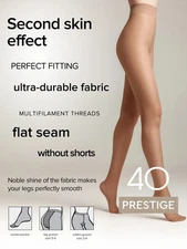 Conte Tights Prestige 40 Den Classic Silky Effect Sheer-to-Waist Women Pantyhose