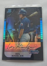 2005 Bowman Chrome First Year Ian Kinsler 171 Refractor Rc Rangers