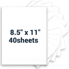 Cardstock 8.5 X 11, Thick Printer Paper 75 Lb/200 Gsm, 40 Sheets Card Stock Whit