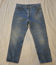VINTAGE Levi's 540 Jeans Mens 38x32 36x30 Brown Tab Relaxed Fit Denim USA EUC