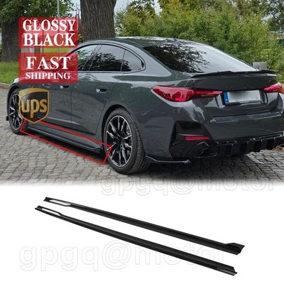 For BMW G26 M440i i4 M50 Gran Coupe 21-26 Painted AC Style Side Skirt Extension