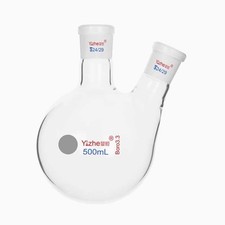 500ml 24#-24# two Joints Boiling Flask w/ Round Bottom School Teaching Use