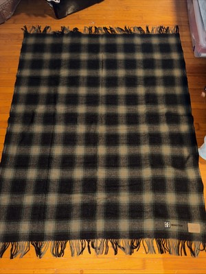Pendleton Blanket Motor Robe w/Fringe Hunter Grn 52