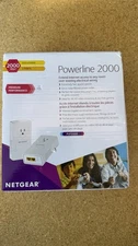 NETGEAR Powerline 2000 Extra Outlet PLP2000 Extender Kit 2-Pack