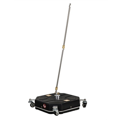 #ad 16quot; Pressure Washer Pump Surface Cleaner 4 Wheels 2 Extension Wands Black $64.49