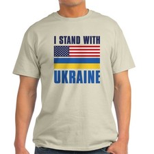 CafePress I Stand With Ukraine Light T Shirt 100 Cotton T-Shirt 906469368