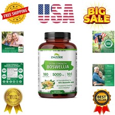 Extra Strength Boswellia Serrata 10:1 Extract, 5000 mg Strength, 65 Boswelli...