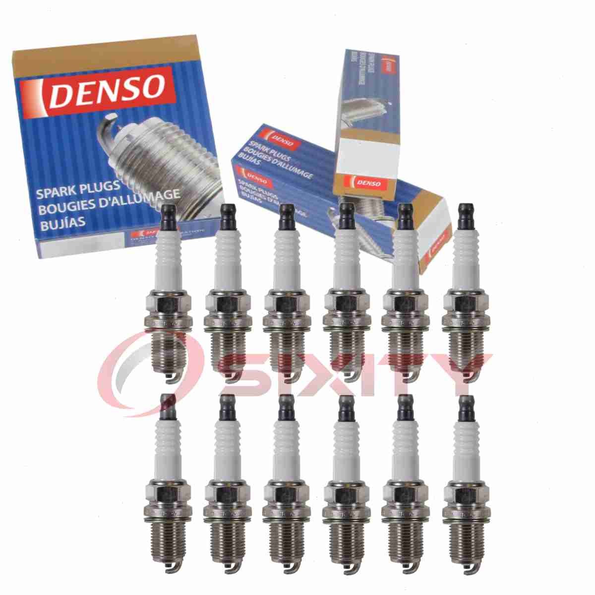 12 pc Denso Standard Spark Plugs for 2003-2004 Mercedes-Benz ML350 3.7L V6 jj