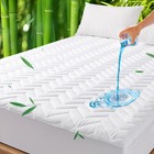 Unilibra Full Size Waterproof Mattress Pad Rayon Made from Bamboo, Quilted Br...