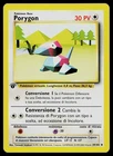 Pokemon Card - Porygon ITALIAN Base Set 39/102 Uncommon 1st Edition