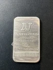 Vintage 1 Troy Oz .999 Fine Silver Bar National Refiners Ounce Rare (A)
