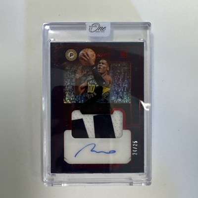 Bennedict Mathurin 2022-23 Panini One and One RPA RC Patch Auto 24/25