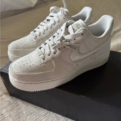 Nike Air Force 1 Low  Womens Ivory Suede