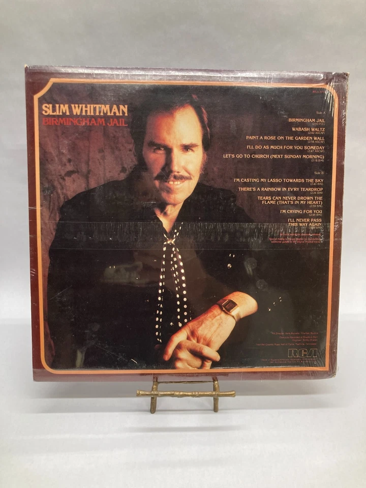 Slim Whitman Birmingham Jail Vintage Vinyl LP 1980 RCA Victor Record AYL1-3774 - Image 3 of 4