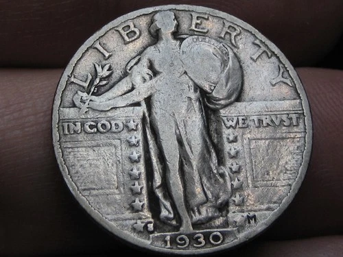 1930 S Standing Liberty Quarter, San Francisco, Fine/VF Details, Full Date