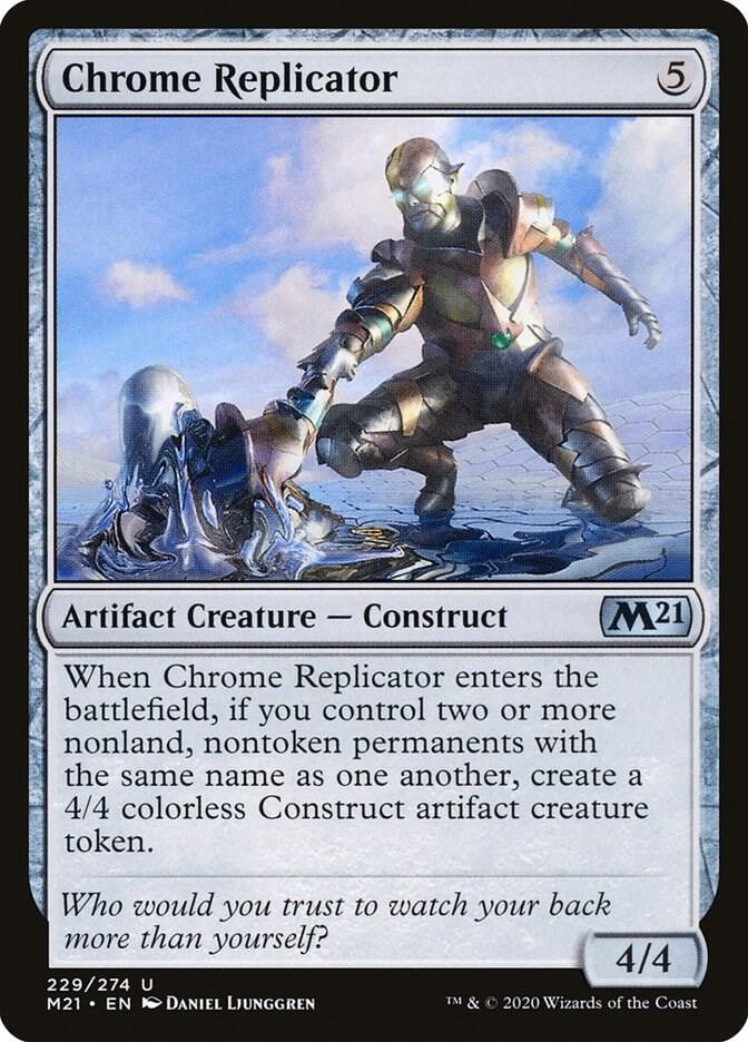 Chrome Replicator 229 Uncommon Core Set 2021 Magic: The Gathering Lightly Played