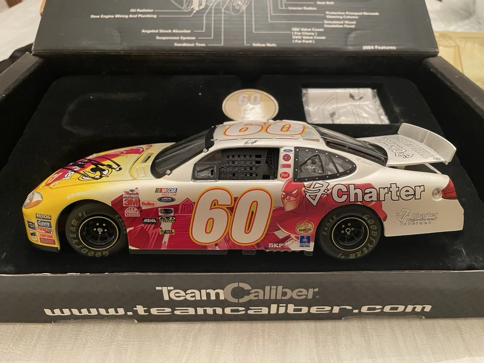 Equipo Calibre AUTOGRAFIADO Greg Biffle #16 The Flash Liga de la Justicia Carta PERLA Foto 4 de 4