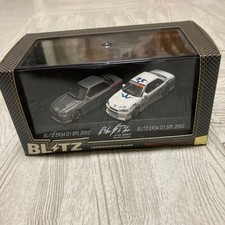 Hot Works 1/64 BLITZ ER34 D1 SPL Skyline Mini Car Set of 2
