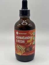 360NUTRITION: ASHWAGANDHA & REISHI Drops (Mood, Balance, Focus) 4oz 