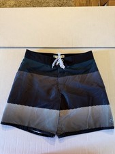 OP Ocean Pacific Board Surf Shorts Mens 32 Black Teal Gray white Colors