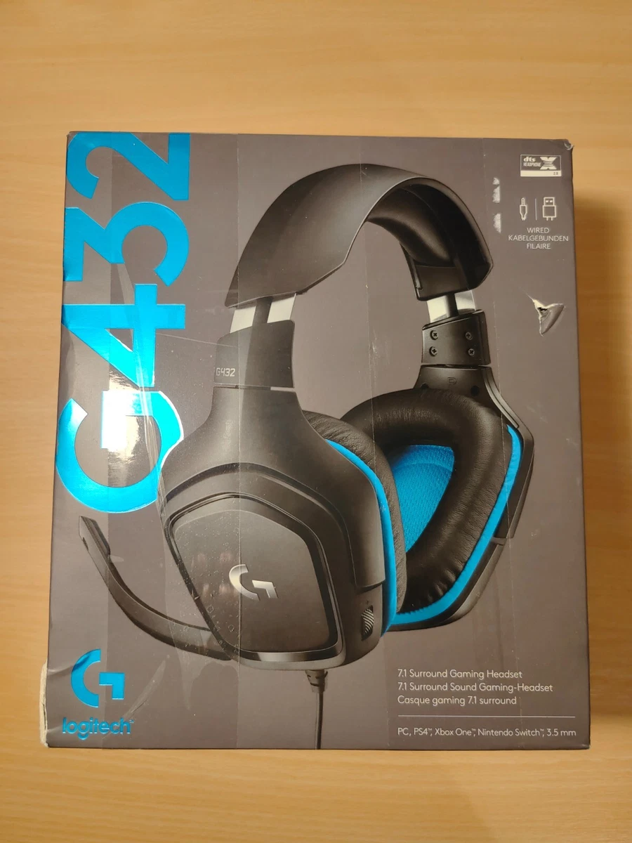 Logitech G432 Wired Gaming Headset 7.1 Surround Sound 3.5mm jack