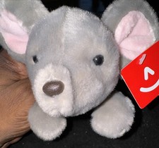 Aurora Vtg Plush Gray Mouse Small 8 soft toy NWT Condition