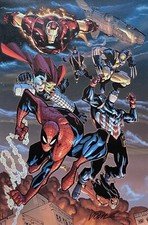 HUMBERTO RAMOS rare NEW AVENGERS giclee CANVAS SIGNED HFA Exclusive COA!