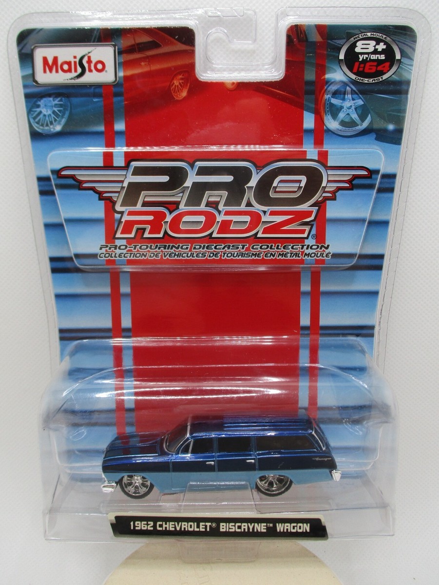 Maisto Pro Rodz ４台セット！NOMAD３種& BISCAYNE 2008 Maisto ProRodz 1:64 Diecast - 1962 Chevrolet Biscayne