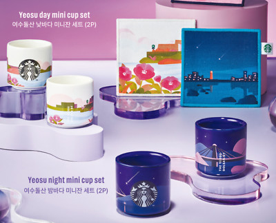 Starbucks Korea Yeosu edition 2023 mini cup mug set (total 4) , fedEx or EMS