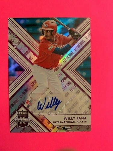 2018 PANINI DONRUSS ELITE EXTRA EDITION WILLY FANA 51/100 AUTO ASPIRATIONS - 第 1/1 張圖片