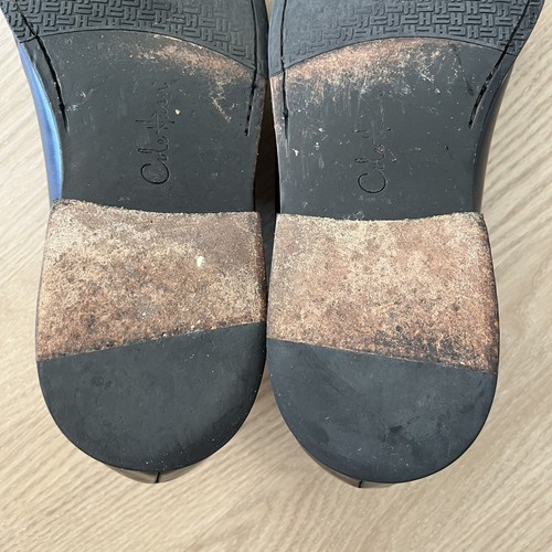 Cole Haan schwarze Leder Halbschuhe elegante Schuhe Herren 12M Slipper Mokassinnaht - Bild 16 von 18