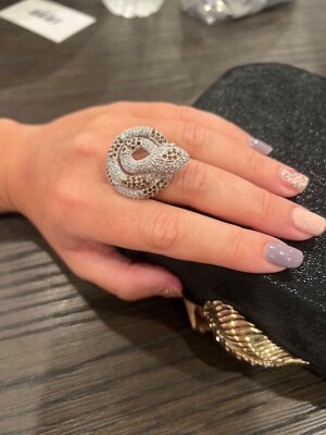 Swarovski ring cobra Crystal By Michelle Monroe Studios. New