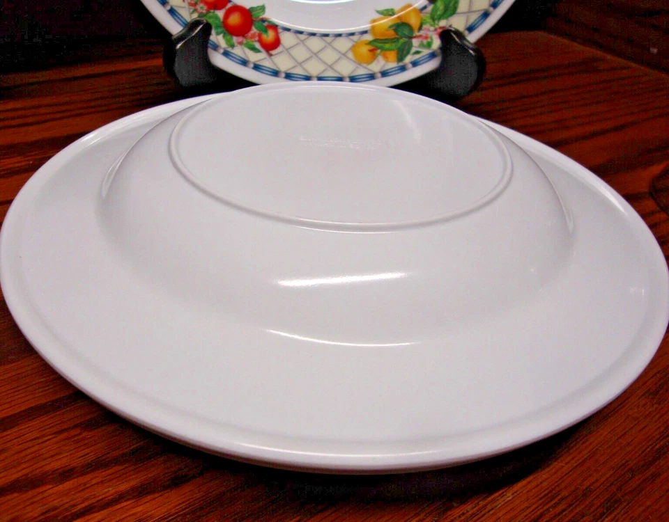 Ensalada de plástico liviana 4 piezas - Cuencos diseño de frutas decorativos - D 8,75" H 1" H26 Foto 4 de 4