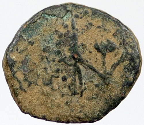 Starożytny ŻYDOWSKI król JANNAEUS Biblia Grecki CZAS JEROZOLEM Moneta HENDIN 1144 i120189 - Zdjęcie 1 z 3