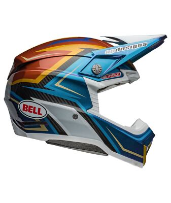 Bell Moto-10 Spherical Tomac Replica 24 Gloss White/Gold Medium