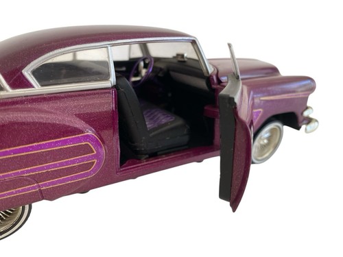 Chevy Belair 2005 Long Beach Lowrider 1954 escala 1:24 coche diecast leer Malibu - Imagen 5 de 15